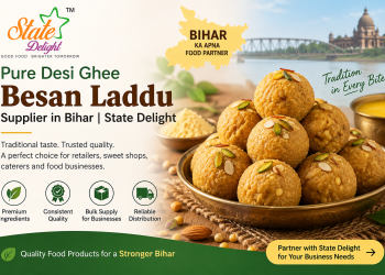 Pure Desi Ghee Besan Laddu Supplier in Bihar | State Delight